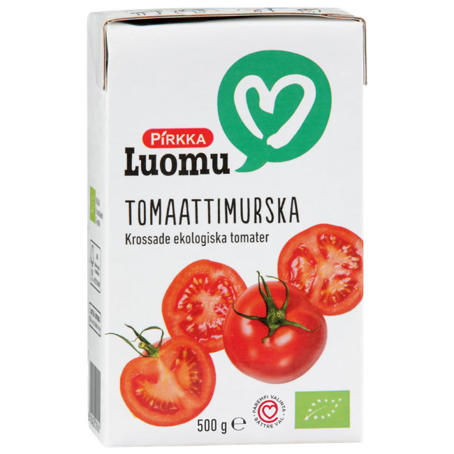 Измельченные томаты Pirkka органические 500г