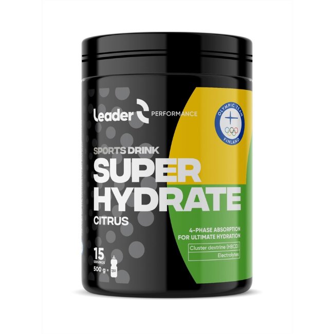 Спортивный напиток Leader Performance Super Hydrate с цитрусовым вкусом 500 гр