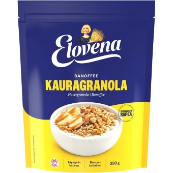 Гранола овсяная Elovena банофи 350 гр