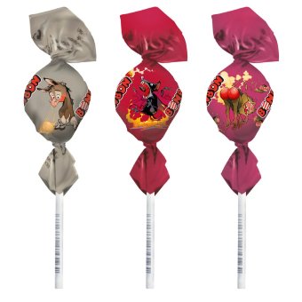 Леденец на палочке со вкусом малины и лакрицы BonBon 13 гр