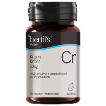 Хром для обмена веществ Bertil's Krom 50 мкг 100 табл