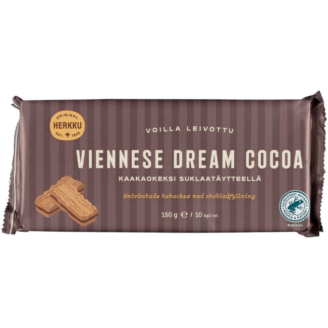 Шоколадное печенье Herkku Viennese dream 150 гр
