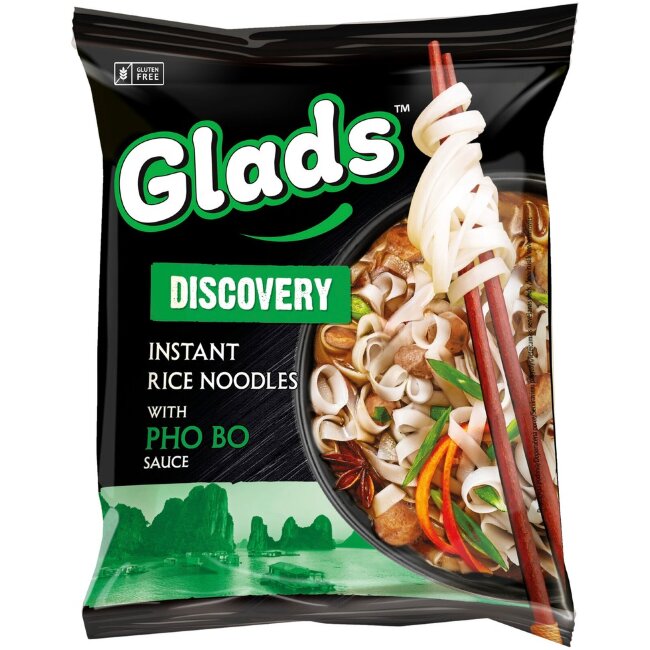 Рисовая лапша Glads Discovery Pho Bo с соусом 65 гр