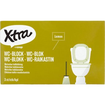 Освежитель-блок Xtra WC лимон 3шт