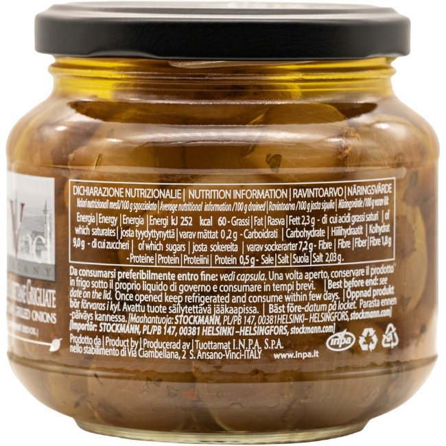 Грильованные луковицы Borettane в масле 280 гр