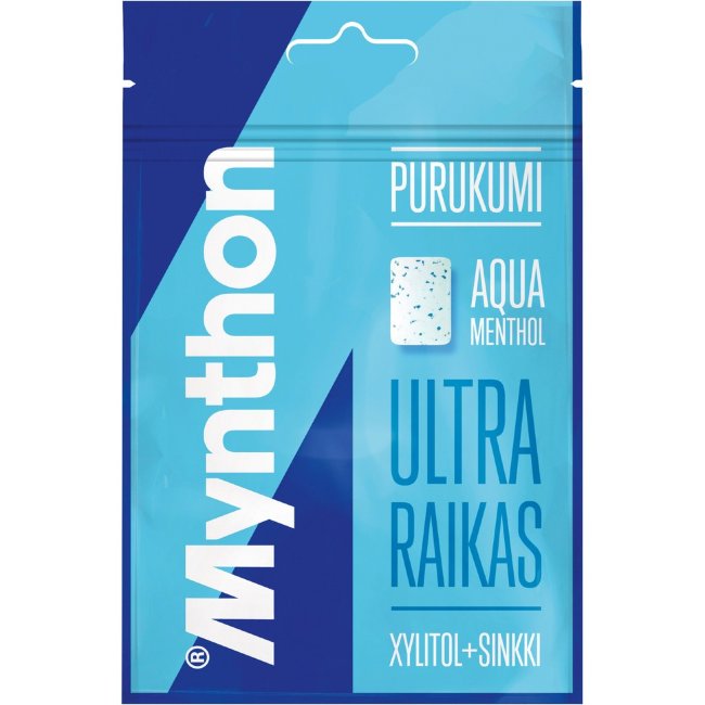 Жевательная резинка Aqua Menthol Mynthon Ultra 44 гр