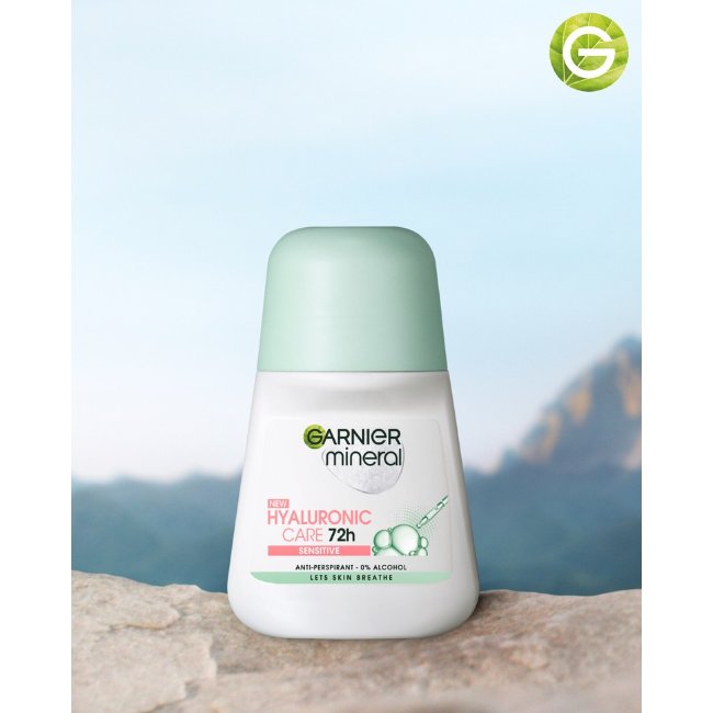 Роликовый дезодорант Garnier Mineral Hyaluronic Care 72 ч для чувствительной кожи 50 мл