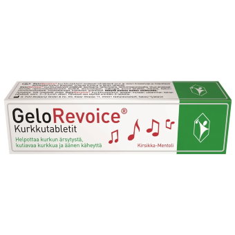 Пастилки для горла и голосовых связок GeloRevoice (вишня, ментол) 20 шт