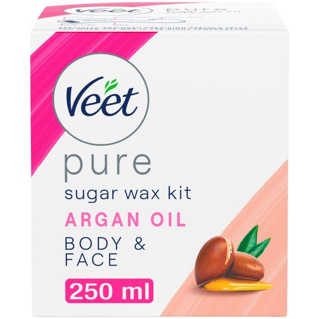 Воск для удаления волос Veet Warm Wax (аргановое масло) 360 гр