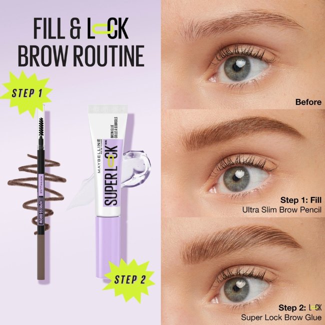 Гель для бровей Maybelline New York Superlock Brow Glue 8 гр