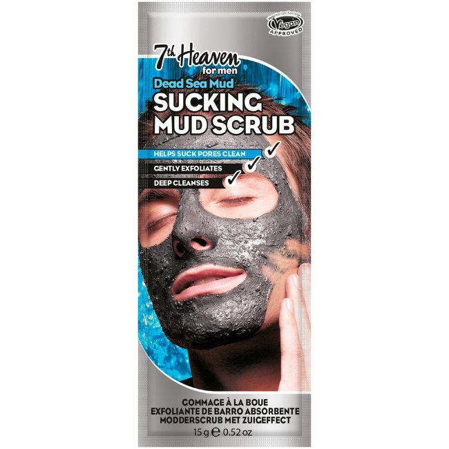 Скраб для лица с грязью мёртвого моря Montagne Jeunesse 7th Heaven Mens 15 гр