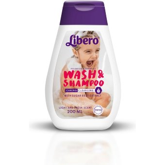Libero детский гель для душа и шампунь 200 мл