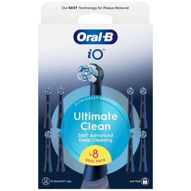 Сменные насадки Oral-B iO Ultimate Clean Black 8 шт