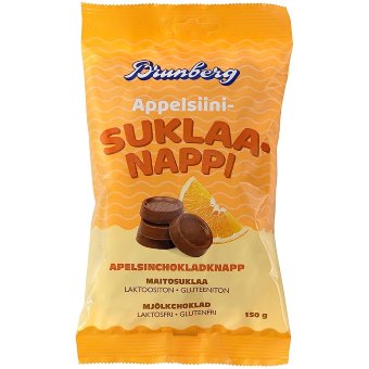 Шоколадный батончик с апельсином Brunberg 150 гр