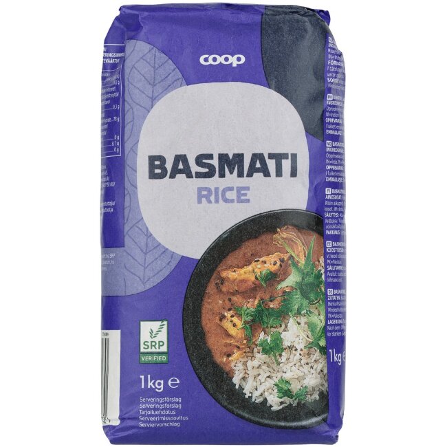 Басмати рис Coop 1 кг
