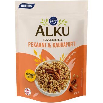 Гранола Fazer Alku с пеканом и овсяными хлопьями 350 гр