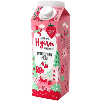 Сок Juustoportti Hyvin клубничный 1 л