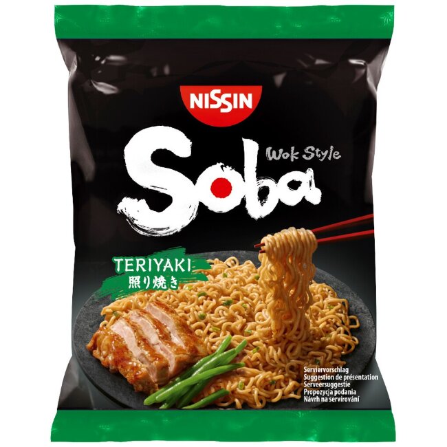 Wok-лапша пшеничная Nissin 110 гр с соусом Терияки