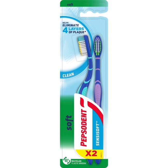 Зубная щетка Pepsodent Clean Soft 250 мл Зубная щетка Pepsodent Clean Soft 250 мл