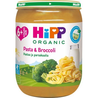 Паста с брокколи HiPP Luomu 190 гр