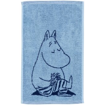 Ручное полотенце Moomin Arabia Muumi 30x50 Мумми-тролль темно-синее GOTS