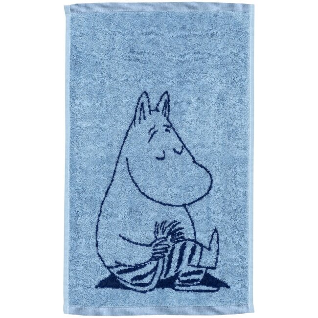 Ручное полотенце Moomin Arabia Muumi 30x50 Мумми-тролль темно-синее GOTS Ручное полотенце Moomin Arabia Muumi 30x50 Мумми-тролль темно-синее GOTS