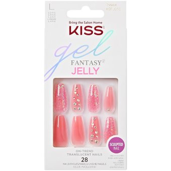 Гелевые накладные ногти Kiss Gel Fantasy Jelly Nails, Be Jelly