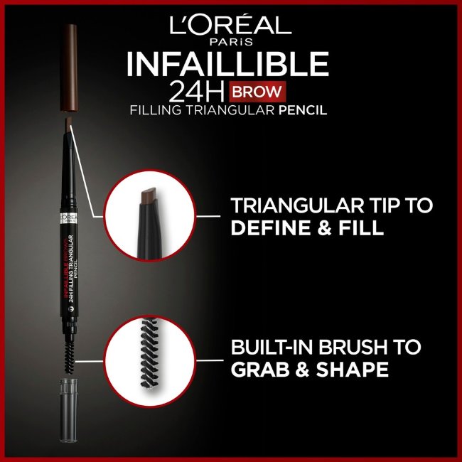 Карандаш для бровей L'Oréal Paris Infaillible Brows 24H Filling Triangular 1 мл brunette