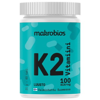 Витамин K2 100 мкг для усвоения кальция 60 таблеток Makrobios Витамин K2 100 мкг для усвоения кальция 60 таблеток Makrobios