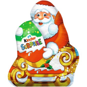 Шоколадный Дед Мороз с Kinder surprise 75 гр Шоколадный Дед Мороз с Kinder surprise 75 гр