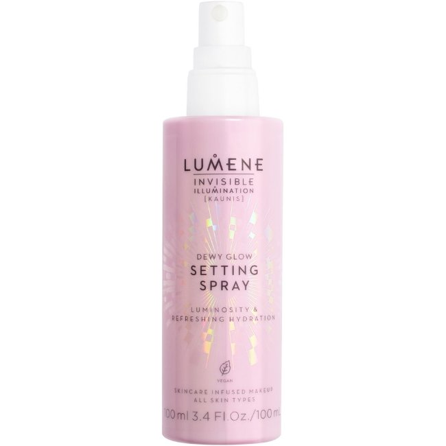 Увлажняющий фиксирующий спрей для макияжа Lumene Invisible Illumination Dewy Glow 100 мл Увлажняющий фиксирующий спрей для макияжа Lumene Invisible Illumination Dewy Glow 100 мл