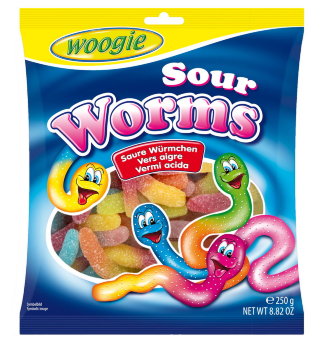 Жевательный мармелад Woogie змейка 250 гр Жевательный мармелад Woogie змейка 250 гр