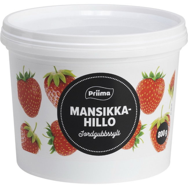 Клубничный джем в пластиковом ведре Priima 800 г