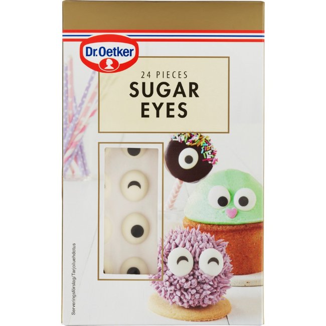 Сахарные украшения для выпечки Dr. Oetker (глаза) 24 шт