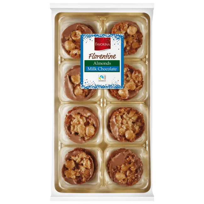 Миндальное флорентийское печенье Favorina с молочным шоколадом 125 гр