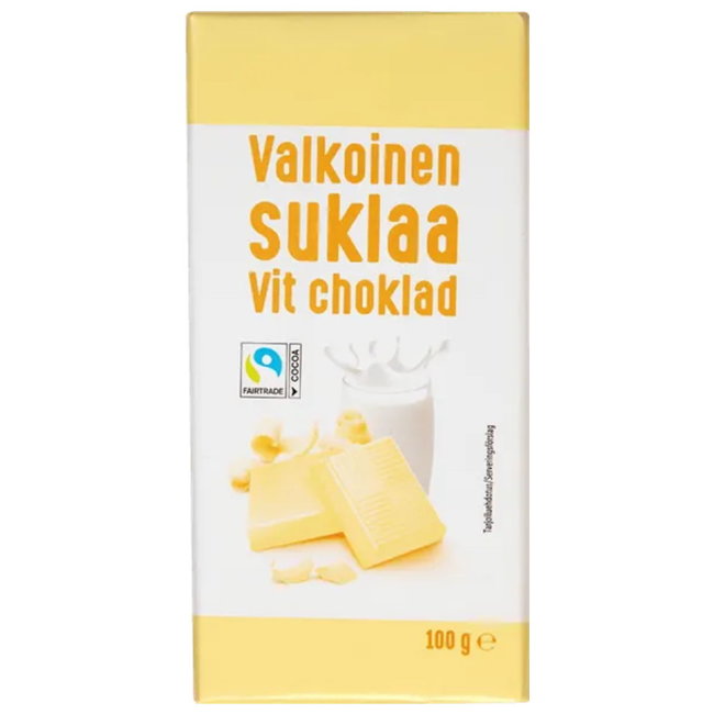 Белый шоколад Valkoinen suklaa 100 гр