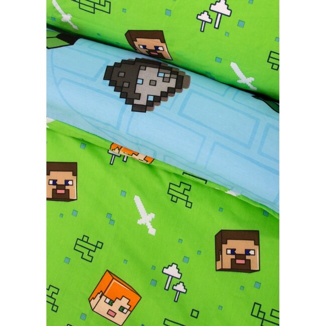 Детский комплект наволочки и пододеяльника Minecraft 150x210 + 50x60 см Детский комплект наволочки и пододеяльника Minecraft 150x210 + 50x60 см
