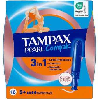Тампоны Tampax Compak Pearl Super Plus 16 шт