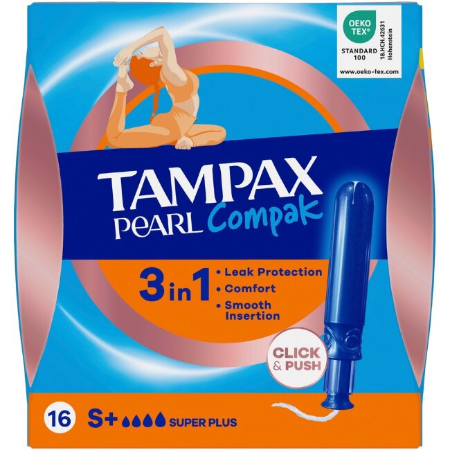 Тампоны Tampax Compak Pearl Super Plus 16 шт