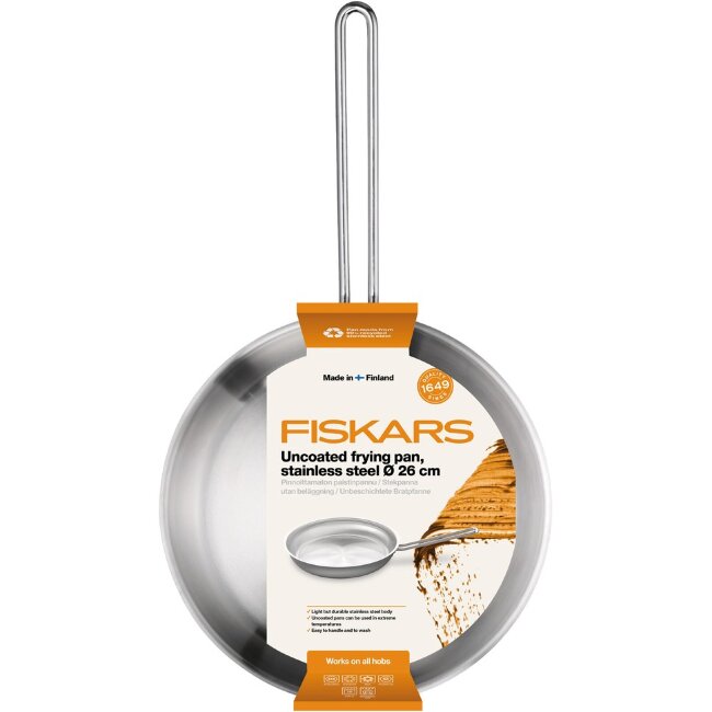 Сковорода без покрытия Fiskars 26 см