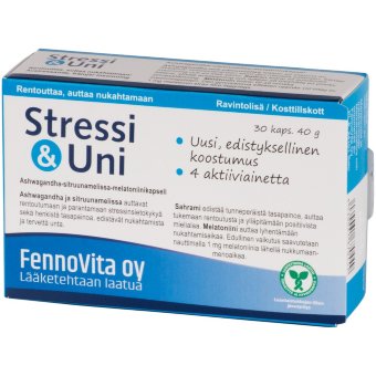Биодобавка от стресса Fennovita Stressi & Uni Plus 30 капсул