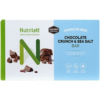 Батончик Nutrilett Chocolate Crunch & морская соль (уп 4 шт) 240 гр