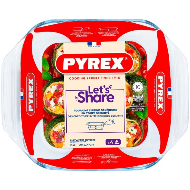 Стеклянная форма для запекания Pyrex Irresistible 29x23 см Стеклянная форма для запекания Pyrex Irresistible 29x23 см