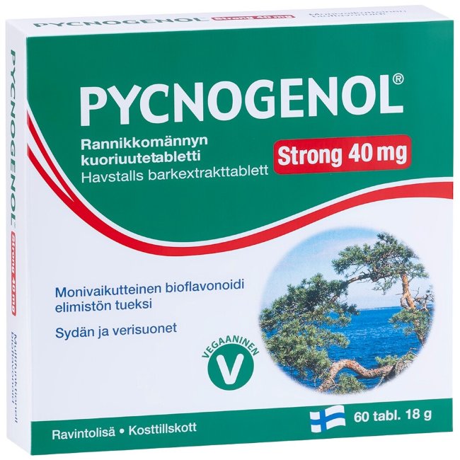 Витамины Pycnogenol strong 40 mg 60 таблеток Hankintatukku