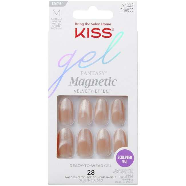 Магнитные 3D ногти Kiss Gel Fantasy Drama 28 шт