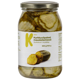 Ломтики огурцов K-menu 910/450 гр