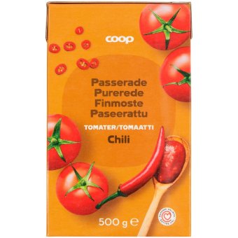 Протертые помидоры с чили Coop 500 гр Протертые помидоры с чили Coop 500 гр