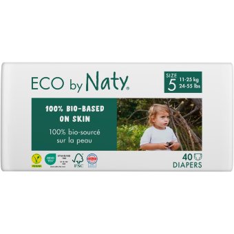 Подгузники Nature Baby Care Naty Jun 5 на липучке 40 шт/уп
