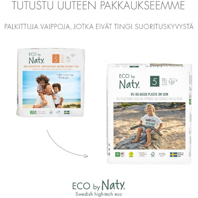 Подгузники Nature Baby Care Naty Jun 5 на липучке 40 шт/уп