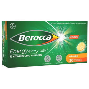 Шипучие таблетки В комплекса Berocca Orange Bayer 30 шт